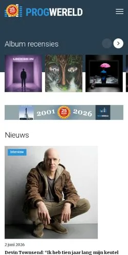Podgląd witryny Progwereld, medium z kraju Holandia do artykułów sponsorowanych