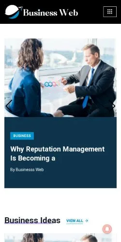Voorbeeld van de site Businesss Web, medium uit Verenigde Staten voor gesponsorde artikelen