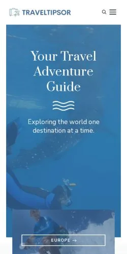 Forhåndsvisning av nettstedet Travel Tips, medium fra USA for sponsede artikler