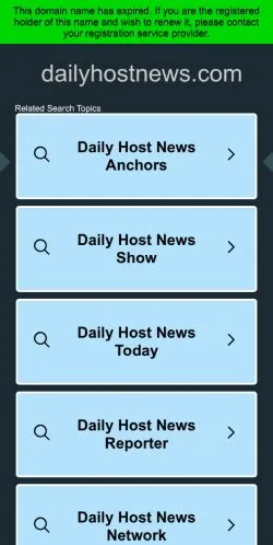 스폰서 기사용 미국 매체 Daily Host News 사이트 미리보기