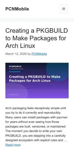 Aperçu du site PCNMobile, média de États-Unis pour articles sponsorisés