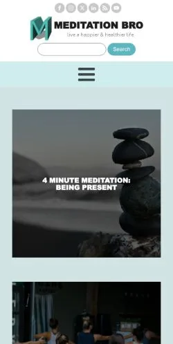 Anteprima del sito Meditation Bro, media di Stati Uniti per articoli sponsorizzati