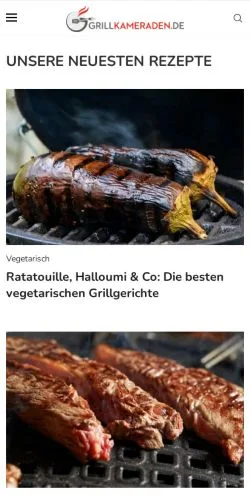 Anteprima del sito Grillkameraden, media di Germania per articoli sponsorizzati
