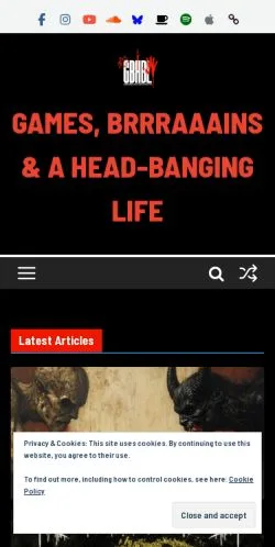 Vorschau der Website Games Horror Metal, Medium aus Vereinigtes Königreich für gesponserte Artikel