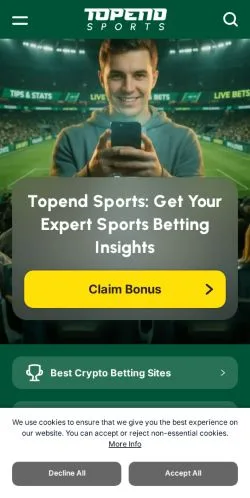 Voorbeeld van de site Topend Sports, medium uit Verenigde Staten voor gesponsorde artikelen