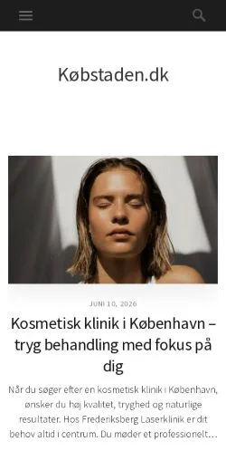 Podgląd witryny Købstaden, medium z kraju Dania do artykułów sponsorowanych
