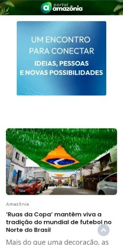 스폰서 기사용 브라질 매체 Portal Amazônia 사이트 미리보기