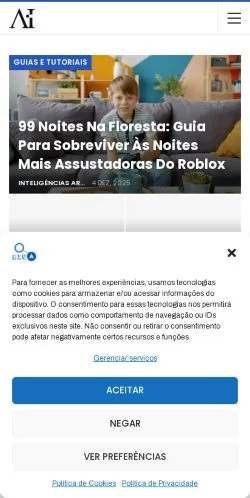 Aperçu du site Biva, média de Brésil pour articles sponsorisés