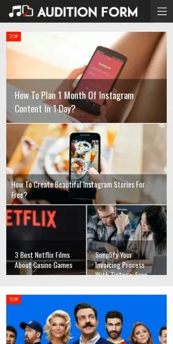 スポンサード記事向けのインドメディア、AuditionFormのサイトプレビュー