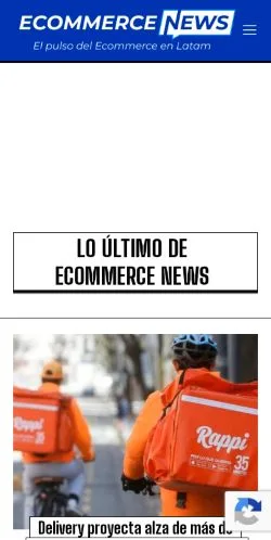 Sponsorlu makaleler için Peru medyası Ecommercenews sitesinin önizlemesi