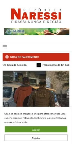 Anteprima del sito Repórter Naressi, media di Brasile per articoli sponsorizzati