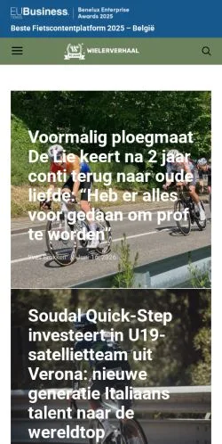 Podgląd witryny WielerVerhaal, medium z kraju Holandia do artykułów sponsorowanych