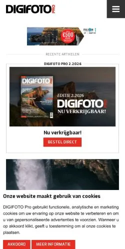Anteprima del sito DIGIFOTO Pro, media di Paesi Bassi per articoli sponsorizzati