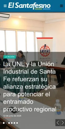 Anteprima del sito El Santafesino, media di Spagna per articoli sponsorizzati