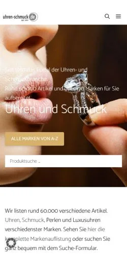 Anteprima del sito Uhren- Und Schmuck, media di Germania per articoli sponsorizzati