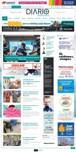 Anteprima del sito Diario Sanitario, media di Spagna per articoli sponsorizzati