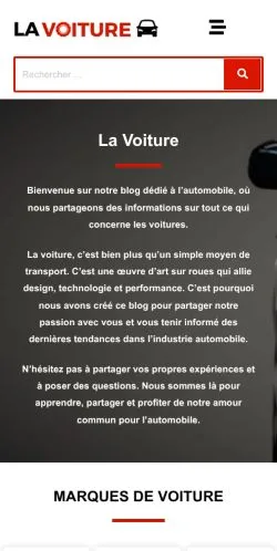 Anteprima del sito La Voiture, media di Francia per articoli sponsorizzati