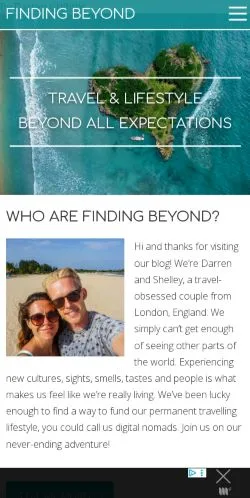 Aperçu du site Finding Beyond, média de États-Unis pour articles sponsorisés