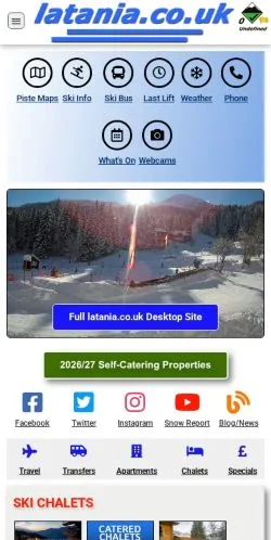 Anteprima del sito La Tania, media di Regno Unito per articoli sponsorizzati
