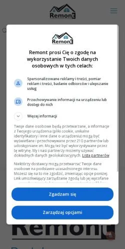 Podgląd witryny Remont, medium z kraju Polska do artykułów sponsorowanych
