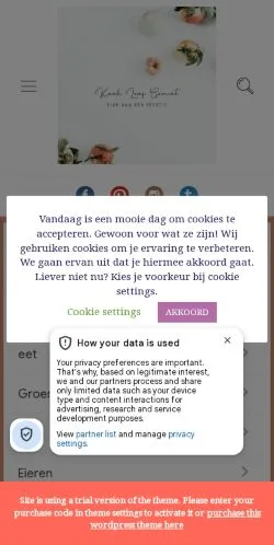 Anteprima del sito Kook Leef Geniet, media di Belgio per articoli sponsorizzati