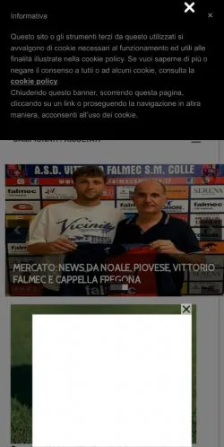 Anteprima del sito Venetogol, media di Italia per articoli sponsorizzati
