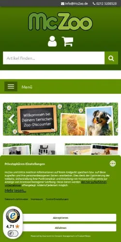Aperçu du site McZoo, média de Allemagne pour articles sponsorisés