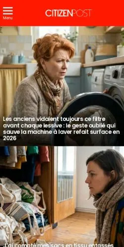 Vista previa del sitio Citizenpost, medio de Francia para artículos patrocinados