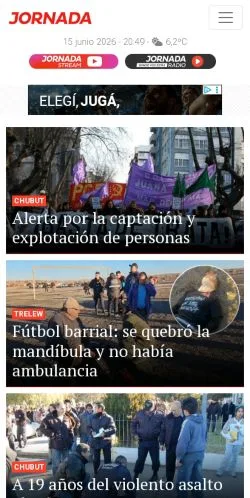 Anteprima del sito Diario Jornada, media di Argentina per articoli sponsorizzati