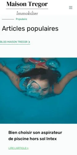 Anteprima del sito Maison Tregor, media di Francia per articoli sponsorizzati