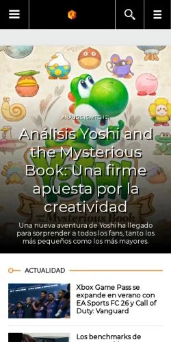 Anteprima del sito JuegosADN, media di Spagna per articoli sponsorizzati