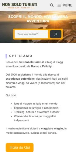 スポンサード記事向けのイタリアメディア、Authentic Journeysのサイトプレビュー