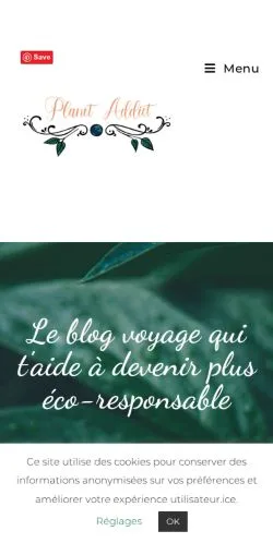 Vorschau der Website Planet Addict, Medium aus Frankreich für gesponserte Artikel