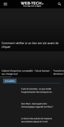 Preview of the Web & Tech website, a media outlet in France for sponsored articles