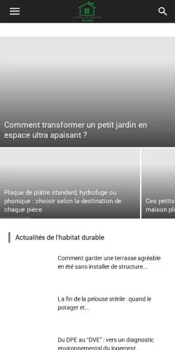 Anteprima del sito Blog Habitat Durable, media di Francia per articoli sponsorizzati