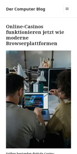 Preview of the Der Computer Blog website, a media outlet in Germany for sponsored articles