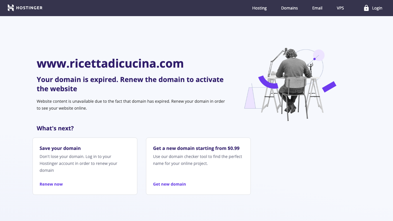 Anteprima del sito RicettaDiCucina, media di Italia per articoli sponsorizzati
