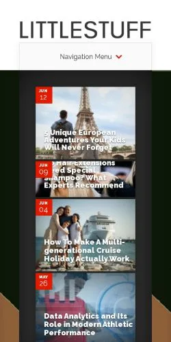 スポンサード記事向けのイギリスメディア、LittleStuffのサイトプレビュー