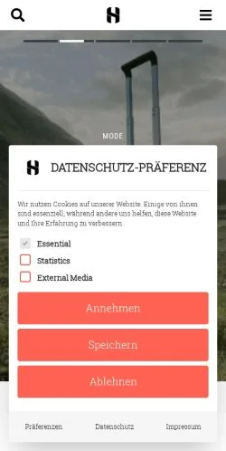 Podgląd witryny Schoenhaesslich, medium z kraju Niemcy do artykułów sponsorowanych