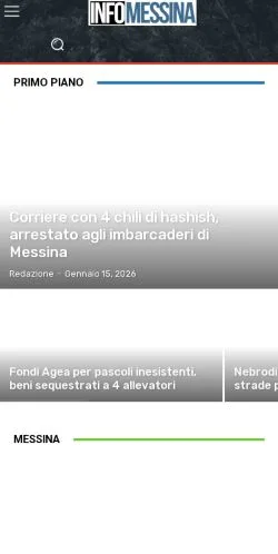 Anteprima del sito Infomessina, media di Italia per articoli sponsorizzati