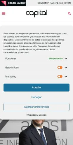 Aperçu du site Capital, média de Espagne pour articles sponsorisés