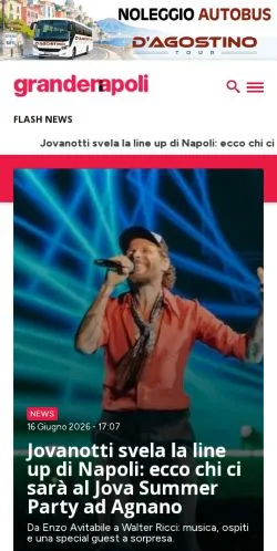 Podgląd witryny Grandenapoli, medium z kraju Włochy do artykułów sponsorowanych