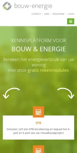 Anteprima del sito Bouw Energie, media di Belgio per articoli sponsorizzati