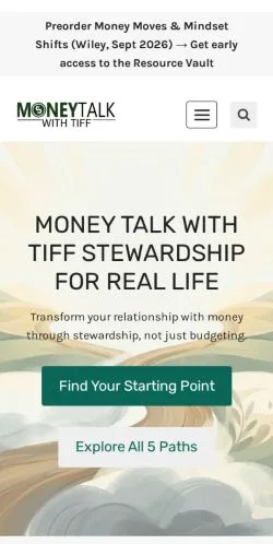 Podgląd witryny Money Talk With Tiff, medium z kraju Stany Zjednoczone do artykułów sponsorowanych
