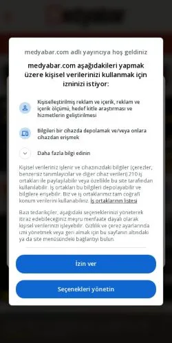 Vista previa del sitio Medyabar, medio de Turquía para artículos patrocinados