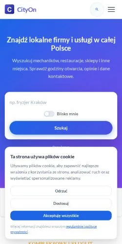 Podgląd witryny Cityon, medium z kraju Polska do artykułów sponsorowanych