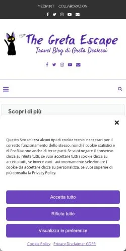 Anteprima del sito The Greta Escape, media di Stati Uniti per articoli sponsorizzati