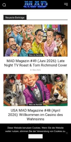 スポンサード記事向けのドイツメディア、Deutsches MAD Magazinのサイトプレビュー