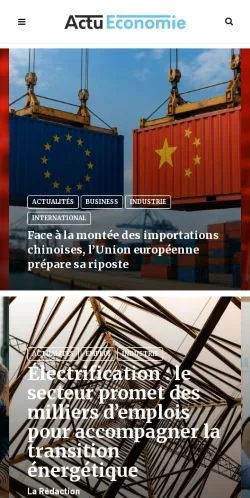 Anteprima del sito Actu-Economie, media di Francia per articoli sponsorizzati