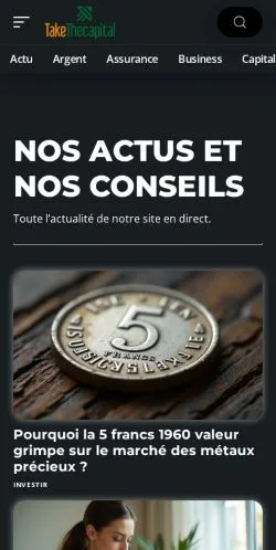 Anteprima del sito Take The Capital, media di Francia per articoli sponsorizzati